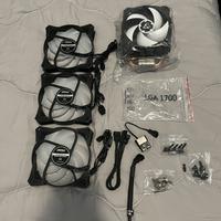 Kit PC: 3 ventole + dissipatore CPU + accessori