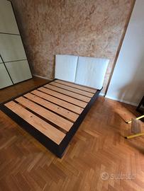 Letto con rete matrimoniale