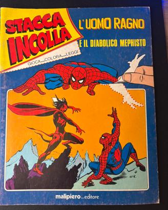 🕸️ L’Uomo Ragno Stacca Incolla Malipiero Anni ’70