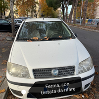 Fiat punto con testata bruciata