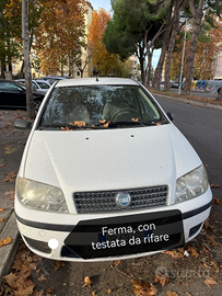 Fiat punto con testata bruciata