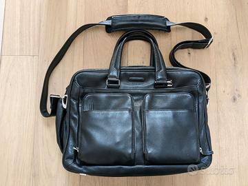 Borsa PC pelle nera Piquadro