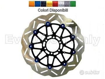 Disco Freno Margherita Nero con nottolini Blu