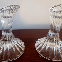 portacandele nuovi in cristallo 