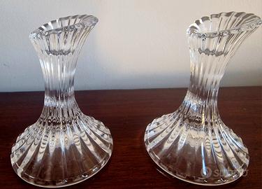 portacandele nuovi in cristallo 