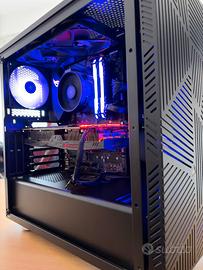Pc gaming Ryzen 5 2600X con RX 580 8 GB e 16 GB R