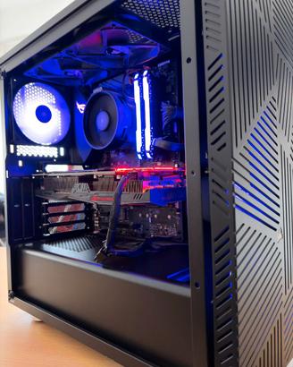 Pc gaming Ryzen 5 2600X con RX 580 8 GB e 16 GB R