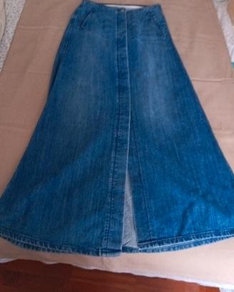 gonna in jeans Mango