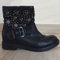 stivaletti bassi, vera pelle