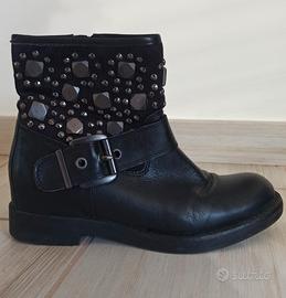 stivaletti bassi, vera pelle