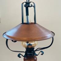 Lampadario vintage stile country