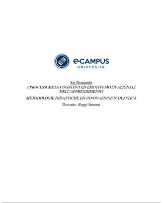 pan 1 processi metacognitivi