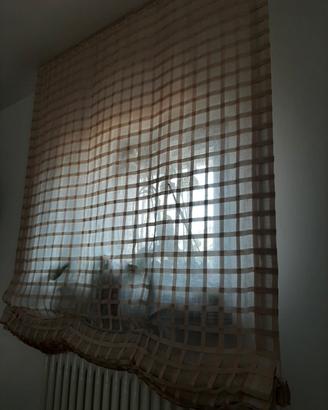tenda a pacchetto geometrica in lino  con cuscini