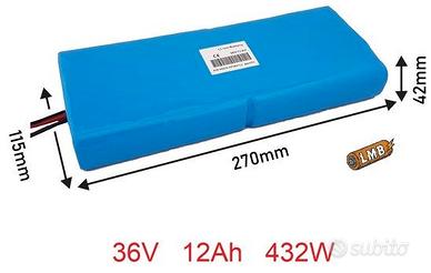 Pacco Batteria Per 36V 12Ah per Ebike