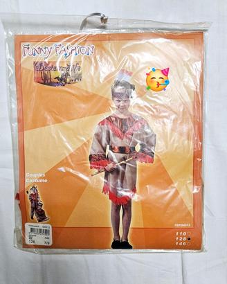 Vestito carnevale indiano 7/9 anni 