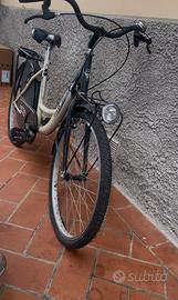 Tris di bici+ciclette (uomo,donna,bambino)