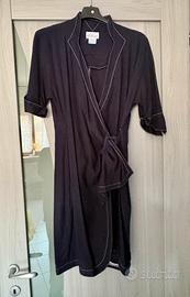 Vestito blu portafoglio