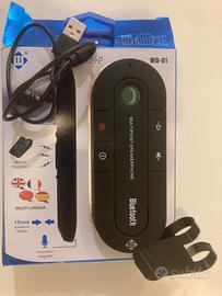 Kit Vivavoce auto bluetooth con cavo usb