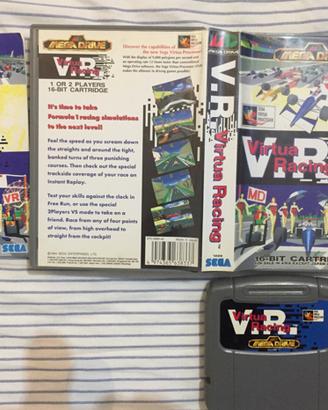 Cartuccia Sega Mega Drive "Virtual Racing"