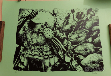 ERICAILCANE serigrafia originale