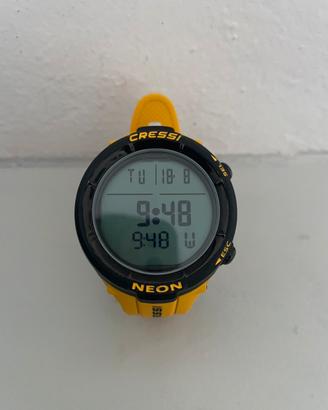 Orologio sub apnea cressi neon 80th anniversary