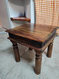 Tavolino da salotto in legno massello
