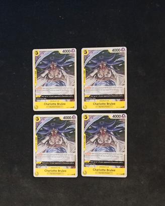 4x Charlotte Brulee OP03-112 Tag One Piece