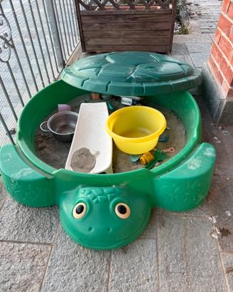 - sabbiera con coperchio