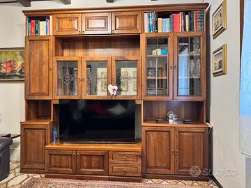 Mobile da solotto in legno noce modello Vivaldi