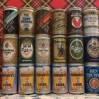 Collezione di 22 Lattine di Birra Vintage