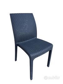 Sedie per giardino in rattan anima in ferro