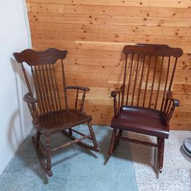 sedie a dondolo vintage 