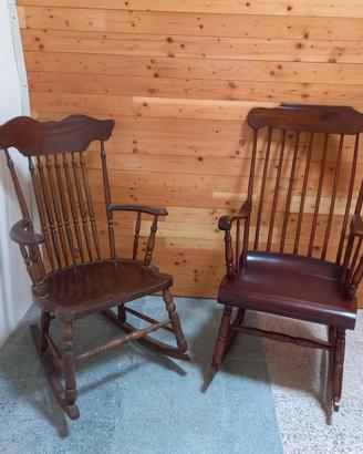 sedie a dondolo vintage 