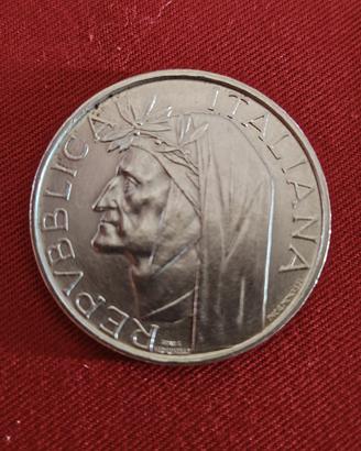 moneta argento 500lire Dante