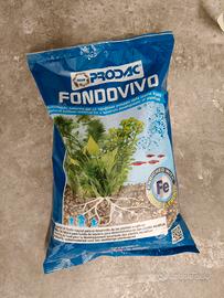 Fondo vivo per acquario 