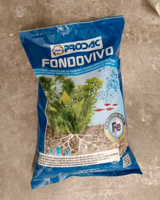 Fondo vivo per acquario 