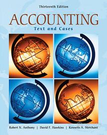 Accounting: Texts and Cases - Anthony, Howkins etc