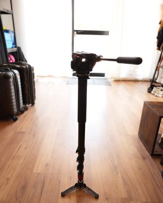 Manfrotto 561BHDV-1 monopiede video con testa flui