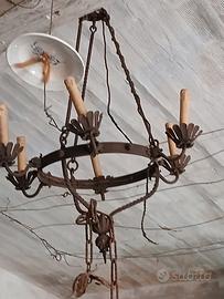 lampadari antichi depoca  ed altri pezzi antiquari