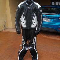 tuta moto 50 divisibile perfetta in pelle