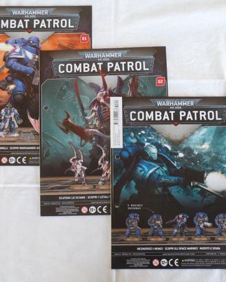 WARHAMMER COMBAT PATROL fascicoli n. 1-2-3 nuovi