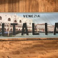 Targa metallo Venezia Italia