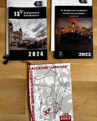 Lotto Calendari reparti speciali Arma Carabinieri