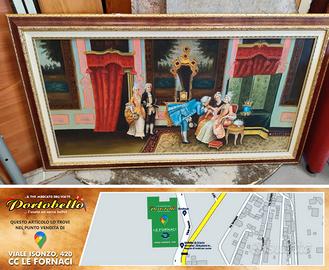 Codice: 9926  QUADRO OLIO SU TELA RAFFIGURANTE SCE