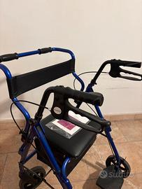 Rollator in alluminio 2 in 1
