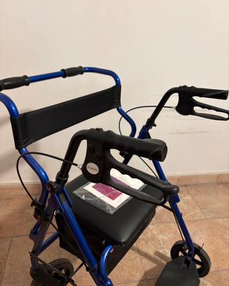 Rollator in alluminio 2 in 1