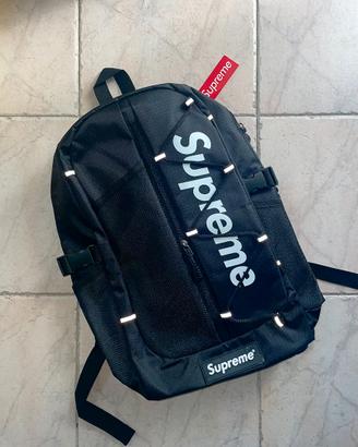 Zaino supreme  nero riflettente