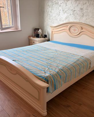 Letto matrimoniale con materasso in lattice e dogh