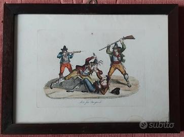 Bartolomeo Pinelli incisione 1834 Briganti costumi