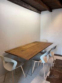 Set Sedie Design Beige